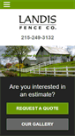 Mobile Screenshot of landisfence.com